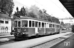 Pendelzug der Mittelthurgaubahn (MThB) zwischen Konstanz und Weinfelden–Wil im Bahnhof Kreuzlingen/SBB. (30.06.1965) <i>Foto: Helmut Röth</i>