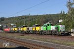 Noch ein Blick auf die von SEL 181 213 beförderten Lokomotiven: SNCF 679 022 mit SNCF 679 023, SNCF 679 024 und Vossloh DE 18 (4185 029) in Wuppertal-Steinbeck. (21.04.2020) <i>Foto: Wolfgang Bügel</i>