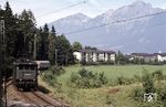 144 504 mit N 5511 auf dem Weg nach Berchtesgaden bei Bayerisch Gmain. (26.08.1980) <i>Foto: Prof. Dr. Willi Hager</i>