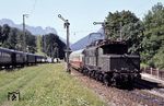 194 111 fährt mit IC 511 "Chiemgau" nach Berchtesgaden aus Bischofswiesen.  (26.08.1980) <i>Foto: Prof. Dr. Willi Hager</i>