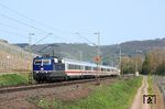 181 201 mit IC 134 (Norddeich Mole - Luxembourg) bei Pommern/Mosel. (10.04.2011) <i>Foto: Marvin Christ</i>