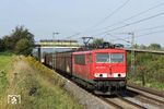 155 163 mit CS 49155 (Wanne-Eickel - Bludenz) bei Bad Nauheim. (24.09.2011) <i>Foto: Marvin Christ</i>