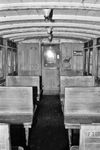 Die 3. Klasse in einem Personenwagen der meterspurigen Lokalbahn Ludwigshafen – Meckenheim. (1952) <i>Foto: BD Mainz, Slg. W. Löckel</i>