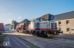 Diesellokomotive MG 530 C WLH 45 "Silberpfeil" der Westfälische Lokomotivfabrik Reuschling mit 99 1784 im Werksgelände der Fa. Vulkan Inox GmbH in Hattingen. (28.05.2020) <i>Foto: Joachim Schmidt</i>