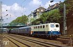 141 412 vom Bw Hagen-Eckesey mit N 5430 in Wuppertal-Unterbarmen. (19.06.1987) <i>Foto: Zeno Pillmann</i>