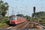 420 316 fährt als S 9 nach Wiesbaden Hbf in den Bahnhof Mainz-Kastel ein. (18.08.2009) <i>Foto: Marvin Christ</i>