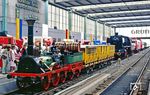 Vom 7. bis 9. August 1987 fand in München Hbf ein Bahnhofsfest statt, auf dem zahlreiche Loks ausgestellt wurden. Dazu gehörte neben dem "Adler", die 50 622, 120 106 und 103 115. (09.08.1987) <i>Foto: Wolfgang Bügel</i>