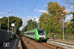 Der Verstärkerzug S 34898 (422 036) von Düsseldorf nach Solingen im Haltepunkt Solingen-Vogelpark. Die Zeiten des 420 sind hier endgültig vorbei. (31.08.2020) <i>Foto: Joachim Bügel</i>