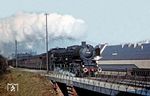 01 039 (Bw Koblenz-Mosel) fährt mit dem "Montan-Express" D 228 nach Luxemburg durch Cochem. (20.02.1961) <i>Foto: Manfred van Kampen</i>