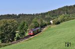 798 706 und 998 840 der Passauer Eisenbahnfreunde auf der Rückfahrt nach Waldkirchen bei Mayersäge. (12.09.2020) <i>Foto: Ralf Opalka</i>