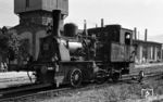 Die 1906 bei Humboldt gebaute 1B n2 Lok war eine typische Moselbahnlok und zunächst unter der Betriebsnummer 8a im Einsatz. Ab 1952 trug sie die Nummer (MB) 11. Die im Bw Andel aufgenommene Lok wurde 1963 ausgemustert.  (13.09.1959) <i>Foto: Robin Fell</i>