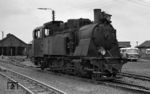RSE Lok 52 (Jung, Baujahr 1923, 1D1h2t) im Bahnbetriebswerk der RSE in Hennef/Sieg. 1959 erhielt sie eine Ölfeuerung, 1965 wurde sie ausgemustert. (02.07.1962) <i>Foto: Robin Fell</i>