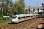 407 516 als ICE 611 nach München, der als Umleiterzug ohne Halt in Wuppertal Hbf durchfuhr. (21.09.2020) <i>Foto: Wolfgang Bügel</i>