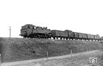 86 203, die im Dezember 1934 fabrikneu zum Bw Wuppertal-Steinbeck kam, mit Güterzug 5386 bei Remlingrade. (11.04.1935) <i>Foto: DLA Darmstadt (Bellingrodt)</i>