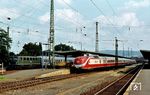 Ein 601 als "Alpen-See-Express" Dt 13387 von Hamburg-Altona nach Oberstdorf in Göttingen Hbf. (05.07.1980) <i>Foto: Prof. Dr. Willi Hager</i>
