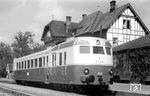 Ein seltenes Bilddokument der Probefahrten des T 1 der Deutsche Eisenbahn-Gesellschaft (DEGA) auf der Frankfurt-Königsteiner Eisenbahn. (18.09.1949) <i>Foto: Karl-Friedrich Heck</i>