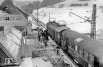 Vier Stunden nach der vorherigen Aufnahme ist ET 85 15 wieder in Altglashütten-Falkau eingetroffen. (01.1963) <i>Foto: Reinhold Palm</i>