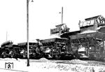 Verladung von sog. Kleinschlag-Schotter (grobe Gesteinskörnung) in Talbot-Selbstentladewagen (Otm) in Kalenborn bei Linz am Rhein. (1937) <i>Foto: RVM</i>