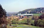 50 622 mit einem Filmzug im Modautal zwischen Nieder Ramstadt-Traisa und Ober Ramstadt. (25.04.1988) <i>Foto: Wolfgang Bügel</i>