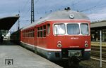 Eine Vierfacheinheit 517/817 aus Limburg ist in Gleis 8 in Koblenz Hbf angekommen. (09.1978) <i>Foto: Josef Mettler</i>