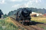 023 065 fährt mit einem Personenzug aus Crailsheim in Goldshöfe ein. (08.1969) <i>Foto: Dieter Junker</i>