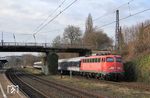 115 459 schiebt den NX-Ersatzzug RB 32517 nach Bonn Hbf durch Wuppertal-Sonnborn. (14.01.2021) <i>Foto: Wolfgang Bügel</i>