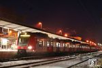 423 165 aus München ist im Endbahnhof Erding angekommen. (20.01.2017) <i>Foto: Stefan von Lossow</i>