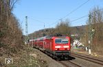 143 231 mit RB 15263 (Limburg – Frankfurt) in Lorsbach/Taunus. (23.03.2020) <i>Foto: Marvin Christ</i>