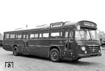 Ein neuer DB-Büssing-Bus der Baureihe "Präsident". Die Fahrzeuge hatten einen innen liegendem U7-6-Zylinder-Unterflur-Reihenmotor hinter der Vorderachse mit einer Fußbodenhöhe von 920 mm und waren bereits mit einer Luftfederung ausgestattet. (1967) <i>Foto: Engels</i>