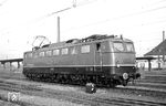 E 50 055 vom Bw Kornwestheim im Bahnhof Mannheim-Friedrichsfeld. (03.11.1962) <i>Foto: Helmut Röth</i>
