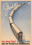 Eine Postkarte, die die Reichsbahn an die Teilnehmer solcher spontanen Sonderfahrten verteilte, deren Ziel den Fahrgästen vorab meistens nicht bekannt war. Der Überraschungseffekt wie auch die von der Reise verschickten Karten sorgten für einen zusätzlichen Werbeeffekt. (1934) <i>Foto: Jupp Wiertz/WER</i>