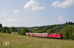 111 063 mit RB 15429 (Limburg - Frankfurt/M) nahe Eppstein im Taunus. (11.06.2013) <i>Foto: Marvin Christ</i>