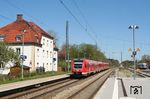 612 121 als RE 3488 (München - Kempten) in Geltendorf. (10.05.2017) <i>Foto: Stefan von Lossow</i>