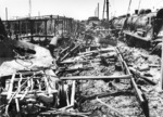 Ergebnis eines alliierten Luftangriffs auf den Bahnhof Louviers in Frankreich. (1944) <i>Foto: RVM (Bandelow)</i>