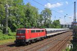 111 200 der GfF mit NX-Ersatzzug RB 32436 nach Wuppertal-Oberbarmen in Wuppertal-Elberfeld. (10.06.2021) <i>Foto: Wolfgang Bügel</i>