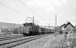 E 17 108 mit E 4860 (Heilbronn - Stuttgart) bei Lauffen am Neckar. (01.06.1963) <i>Foto: Helmut Röth</i>