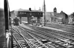 Der Blick zurück auf den Kölner Hauptbahnhof mit der neuen 03 107, die aus Osnabrück hier angekommen war. (1933) <i>Foto: RVM (Dr. Paul Wolff & Tritschler, Historisches Bildarchiv Offenburg)</i>