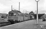 ET 255 01 als T 2893 nach Seebrugg im Bahnhof Titisee. (17.08.1958) <i>Foto: Jacques H. Renaud</i>
