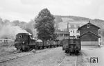 Lok 21 (Borsig, Baujahr 1924) rangiert im Bahnhof Augustenthal. (24.07.1958) <i>Foto: Jacques H. Renaud</i>