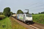 Railpool 186 421 in Diensten der VIAS vor DGS 45782 von Schwerte nach Roosendaal/NL bei Haan-Ellscheid. (13.09.2021) <i>Foto: Zeno Pillmann</i>