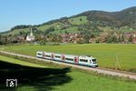 VT 109 der Bayerischen Oberlandbahn als BRB 86980 bei Schliersee. (01.10.2011) <i>Foto: Stefan von Lossow</i>