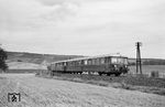 ETA 150 010 mit ETA 150 552 als T 4418 nach Wendelsheim bei Alzey. (25.08.1963) <i>Foto: Helmut Röth</i>