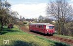 515 565 als Nt 6112 auf dem Weg nach Opladen bei Pattscheid. (10.04.1989) <i>Foto: Joachim Bügel</i>