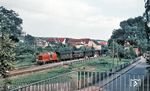 V 65 009 vom Bw Marburg/Lahn vor P 2059 (Marburg - Frankenberg/Eder - Korbach) im Bahnhof Wetter/Hessen.  (08.07.1956) <i>Foto: Carl Bellingrodt</i>