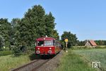 798 007 und 798 677 am südlichen Einfahrvorsignal von Borken. (02.09.2017) <i>Foto: Ralf Opalka</i>