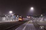 Im schummerigen Abendlicht steht 623 013 als RB 12743 (Kaiserslautern - Bingen) im Bahnhof Bad Kreuznach. (14.01.2022) <i>Foto: Marvin Christ</i>