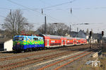 111 074 mit NX-Ersatzzug RB 52230 aus Bonn kurz vor dem Ziel seiner Reise in Wuppertal-Unterbarmen. (24.03.2022) <i>Foto: Wolfgang Bügel</i>