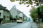 Tw 6222 (ex Tw 437, Talbot/AEG, Baujahr 1910) der Linie 7 (Hansemannplatz – Seilgraben – Markt – Karlsgraben – Preusweg) auf der Lütticher Straße (Bundesstraße 264) in Höhe des Hauses Nr. 192 in Aachen. (04.10.1960) <i>Foto: J.C. de Jongh</i>