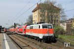 111 111 in Wuppertal-Barmen - die Vierte: Ausfahrt des Ersatzzuges RB 74340 aus Köln nach Wuppertal-Oberbarmen.  (13.04.2022) <i>Foto: Wolfgang Bügel</i>