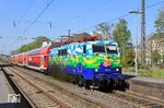 111 074 vor NX-Ersatzzug RB 24147 aus Bonn in Wuppertal-Barmen. (28.04.2022) <i>Foto: Wolfgang Bügel</i>